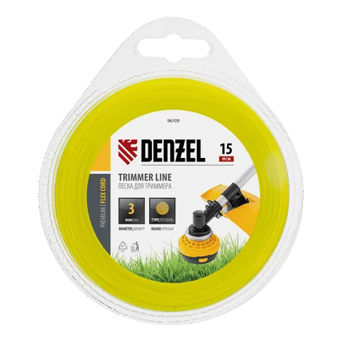 Леска триммерная DENZEL 96109