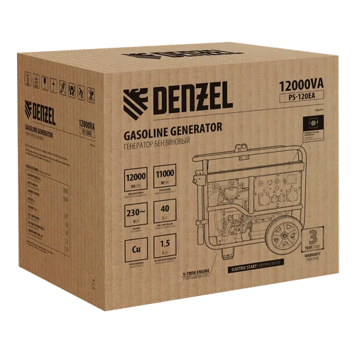 Бензиновый генератор DENZEL PS-120EA
