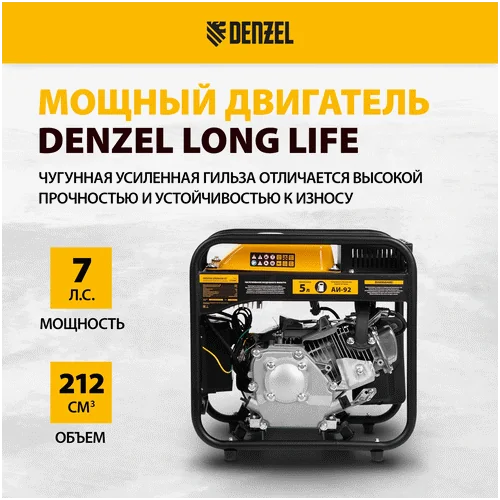 Инверторный генератор DENZEL GT-3500iF