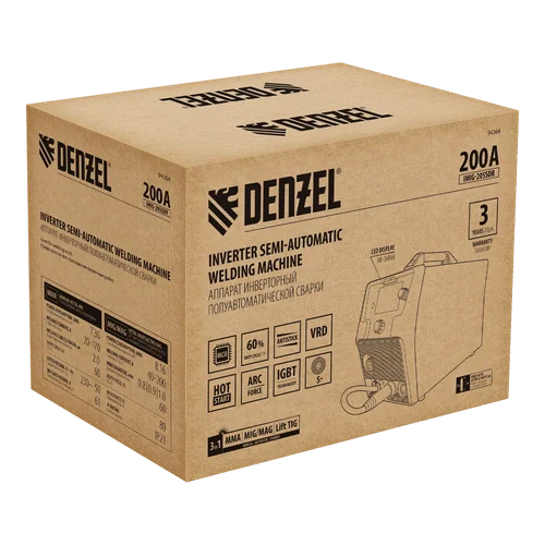Сварочный инвертор DENZEL IMIG-205SDR