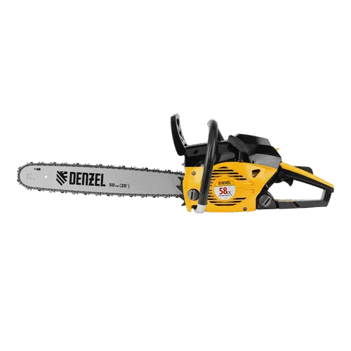 Бензопила DENZEL DGS-5820, шина 50 см, 58см3, 4,1 л.с., шаг 0,325, паз 1,5 мм, 76 зв