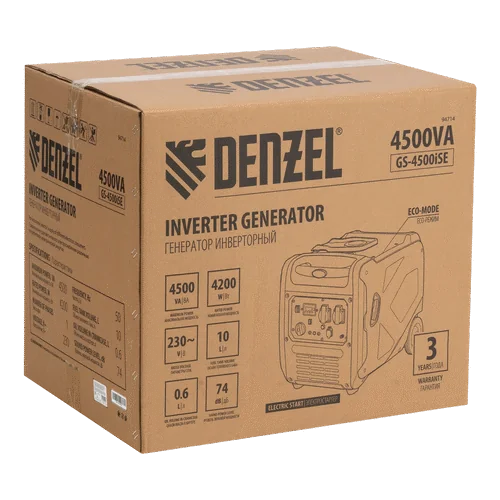 Бензиновый генератор DENZEL GS-4500iSE