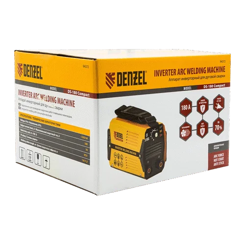 Сварочный инвертор DENZEL DS-180 Compact 94372