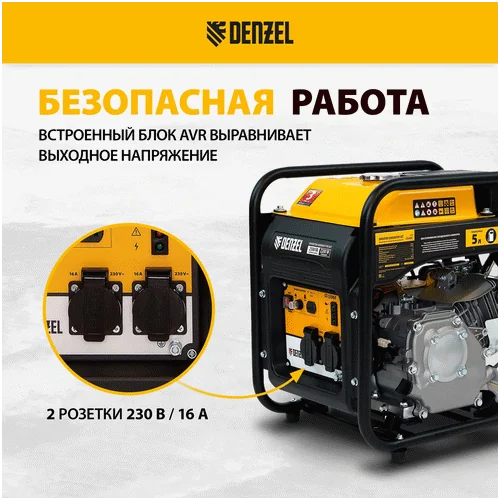 Инверторный генератор DENZEL GT-2500iF