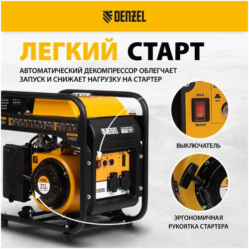 Инверторный генератор DENZEL GT-3500iF