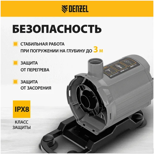 Насос фонтанный DENZEL FNP31-24