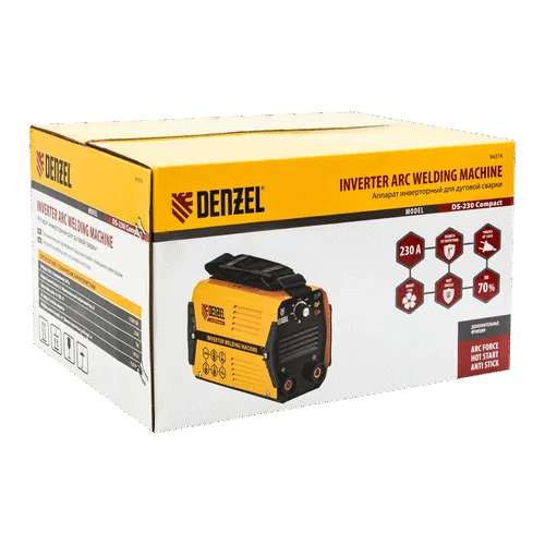Сварочный инвертор DENZEL DS-230 Compact 94374