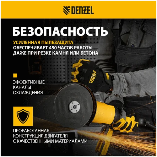 Угловая шлифмашина DENZEL AG150-1500