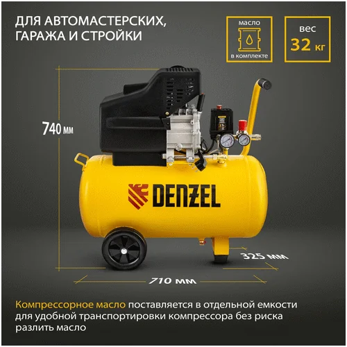 Компрессор DENZEL DC1500/50