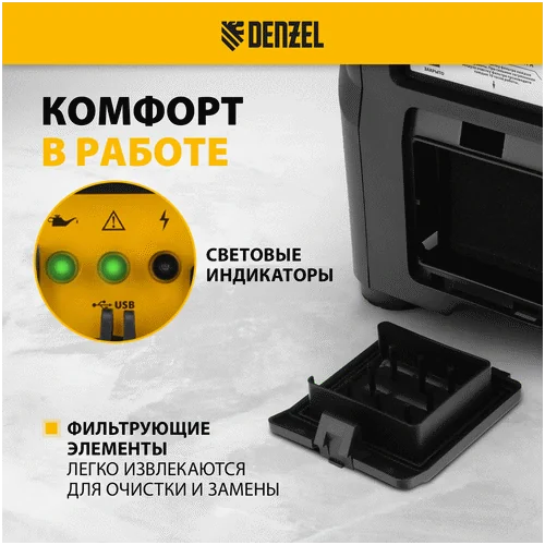 Бензиновый генератор DENZEL GS-1100iF