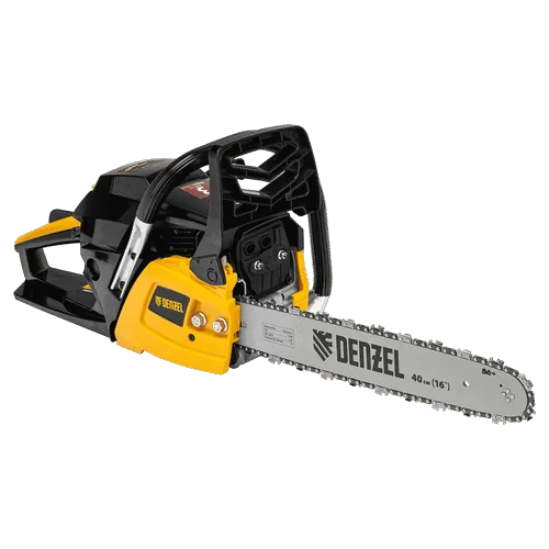 Бензопила DENZEL DGS-4516, шина 40 см, 45см3, 3,0 л.с., шаг 3/8, паз 1,3 мм, 57 зв