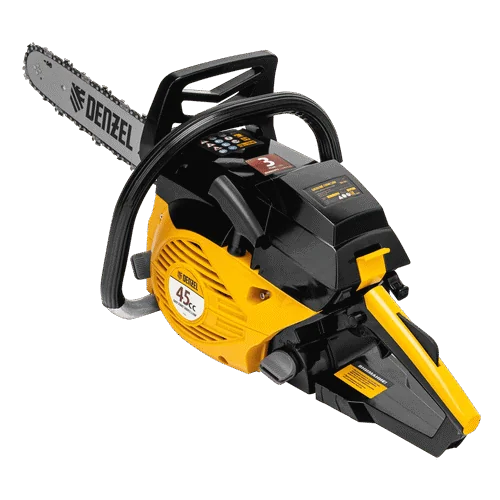 Бензопила DENZEL DGS-4516, шина 40 см, 45см3, 3,0 л.с., шаг 3/8, паз 1,3 мм, 57 зв