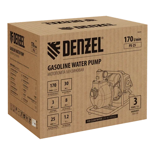 Бензиновая мотопомпа DENZEL PX-25