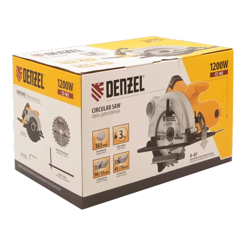 Пила циркулярная DENZEL CS 165 27301