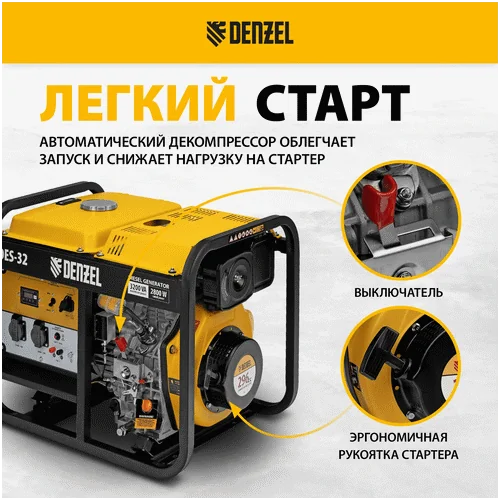 Дизельный генератор DENZEL DES-32