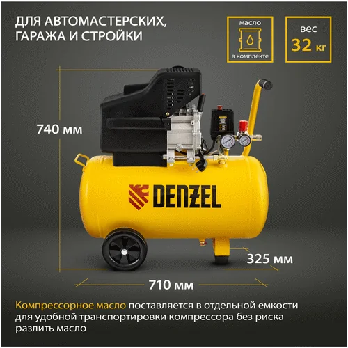 Компрессор DENZEL DC1500/50