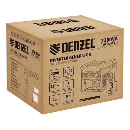 Бензиновый генератор DENZEL GK-2200iF
