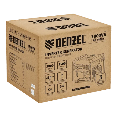 Бензиновый генератор DENZEL GK-3800iF