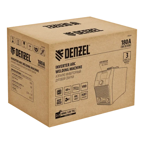 Сварочный инвертор DENZEL SDR-185 Ultra